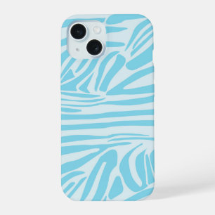 Estampa Ousada de Zebra Azul e Branco