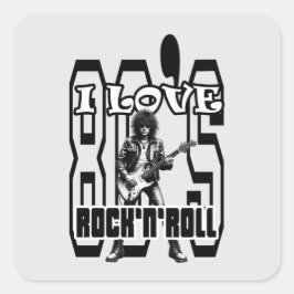 Estampa Rock - I Love 80s Rock’n’Roll – Adesivo