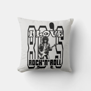 Estampa Rock - I Love 80s Rock’n’Roll – Almofada