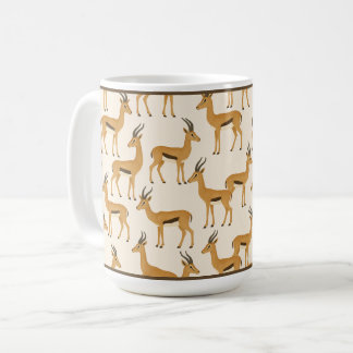 "ESTAMPADO DE GAZELA" - CANECA DE CAFÉ DE 15 OZ