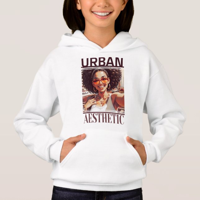 Estampado de una Chica Afro Estilo Urbano (Frente)