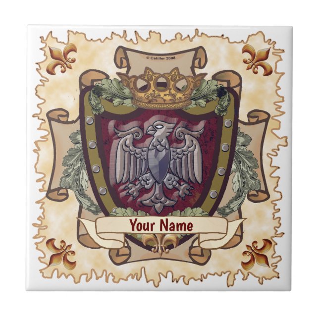Estandarte da Coroa Águia Sobrenome (Frente)