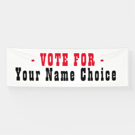 Estandarte de Candidato Eleitoral para Votar