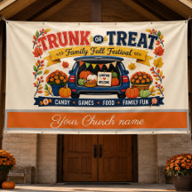 Estandarte de Festival de Outono da Igreja Trunk o