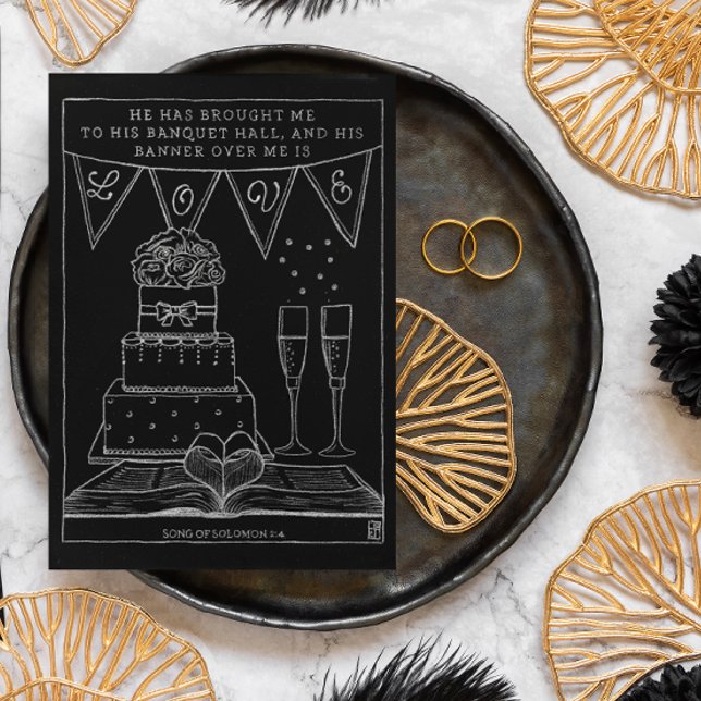 Estandarte sobre mim é o amor cartão postal inspir (Criador carregado)