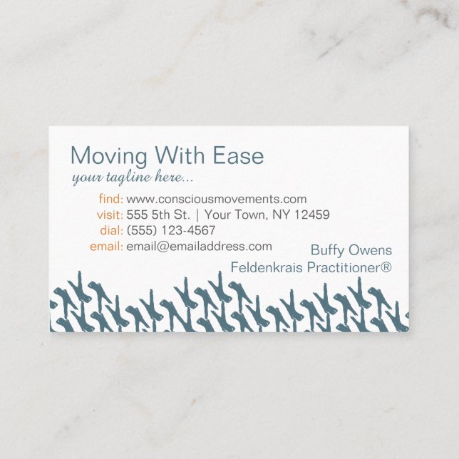 Estar em cartões de visitas da repetição (Verso)