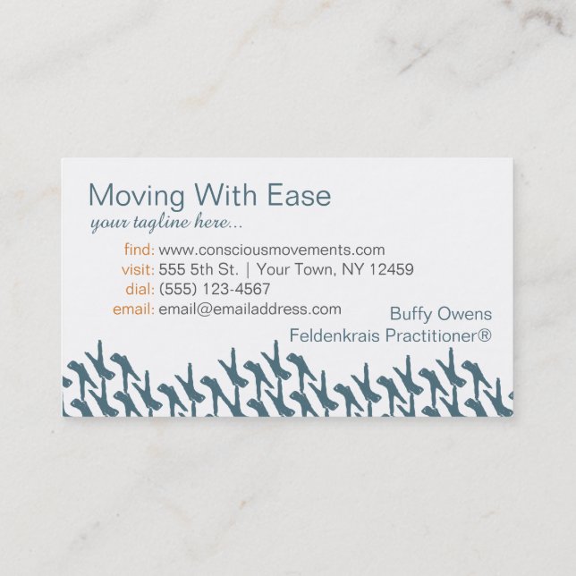 Estar em cartões de visitas da repetição (Verso)