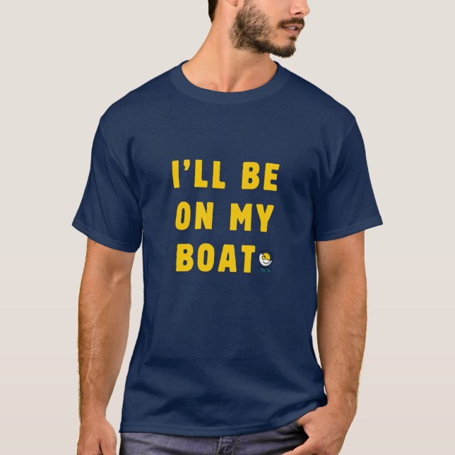 Estarei no meu barco Dourado - Camisas Sammy (Frente)