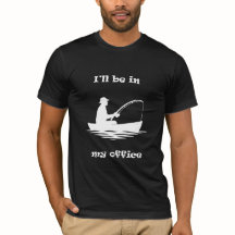 Estarei no Meu Escritório Camiseta Divertida de Pe