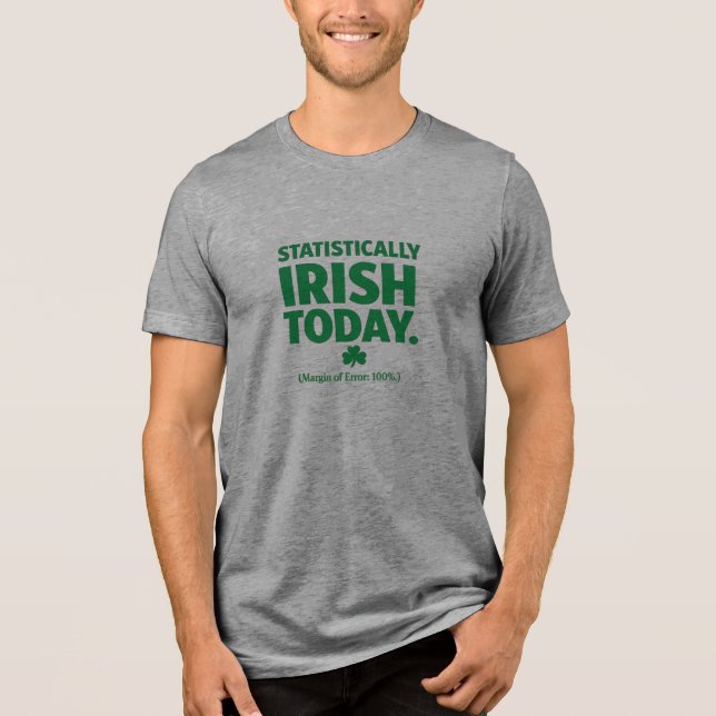 Estatisticamente Irlandês - Dia de São Patrício (Frente)
