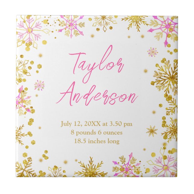 Estatísticas de Nascimento de Bebês, Flocos de Nev (Frente)