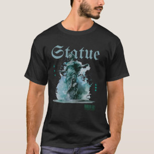 Estátua – Camiseta Minimalista Artística Inspirada