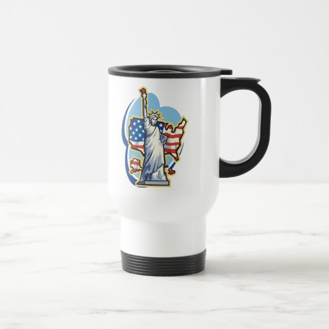 Estátua Da Caneca de viagem Da Liberdade (Direita)