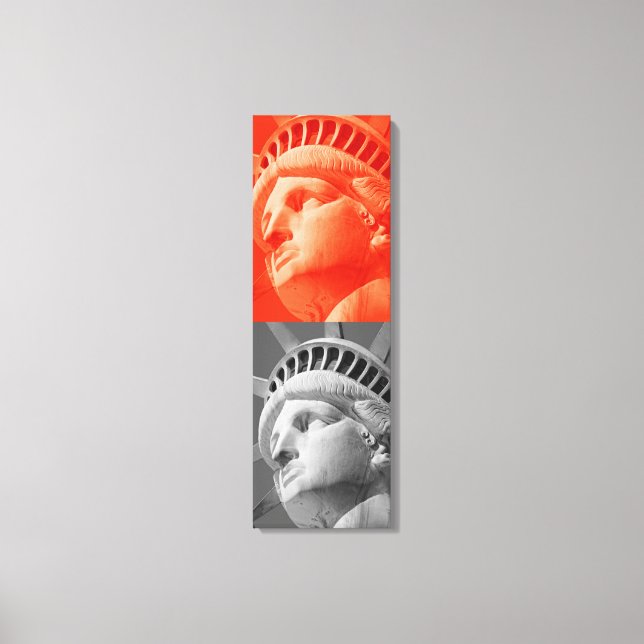 Estátua da Cinza Vermelha da Canvas da Liberdade (Frente)