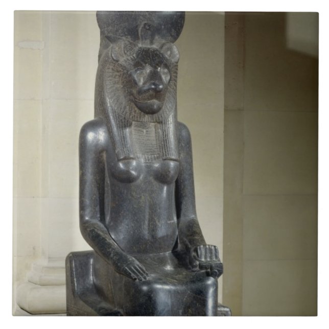 Estátua da deusa leão-dirigida Sekhmet, do th (Frente)