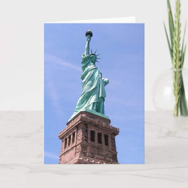 Estátua da Liberdade - Cartão de Saudação de Vista (Frente)