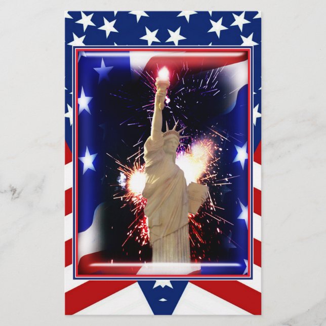 Estátua da Liberdade com Fogos de Artifício para 4 (Frente)
