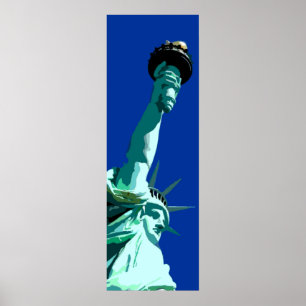 Estátua da Liberdade e Poster do Céu Azul