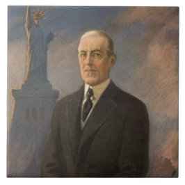 Estátua da Liberdade e Presidente Woodrow Wilson