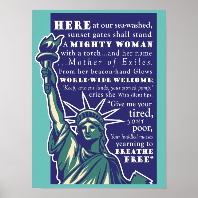 Estátua da Liberdade, Mãe dos Exilados - Poster (Frente)