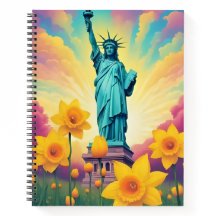 Estátua da Liberdade na Primavera