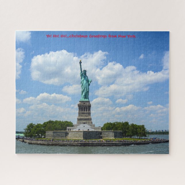 Estátua da Liberdade Nova York. Quebra-cabeça (Horizontal)