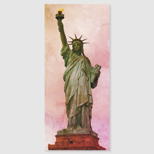 Estátua da Liberdade - NYC Harbor Beacon Magnet (Frente)
