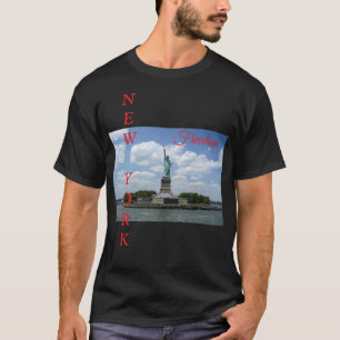 Estátua da Liberdade Nyc New York - Camiseta Negra