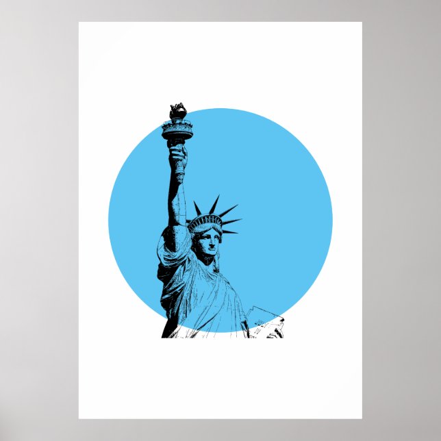 Estátua Da Liberdade Poster (Frente)