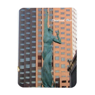 Estátua da paz, ímã da alameda C de Cleveland O
