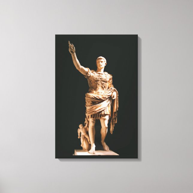 Estátua de Augustus Caesar Canvas (Frente)