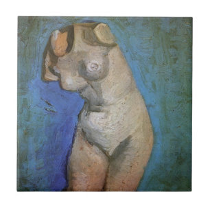 Estátua de gesso de torso feminino por Vincent van