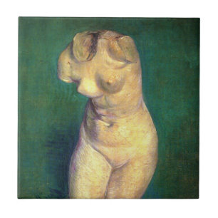 Estátua de gesso de torso feminino por Vincent van
