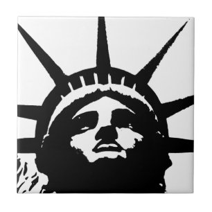 Estátua de Pop de Arte Negra e Branca da Liberdade