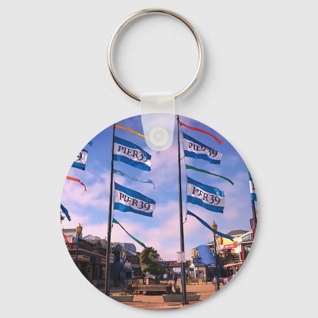 Estátua do Leão de Cais 39 nº 3 Chaveiro (Frente)