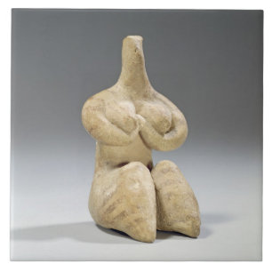 Estatueta fêmea no estilo de Halaf, c.4500 BC (te