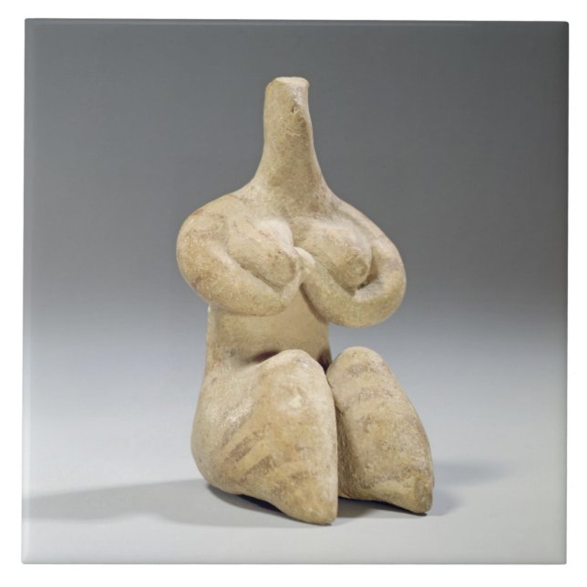 Estatueta fêmea no estilo de Halaf, c.4500 BC (ter (Frente)
