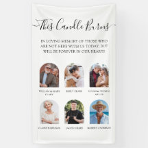 Este Banner de Memorial de Casamento com Foto de V