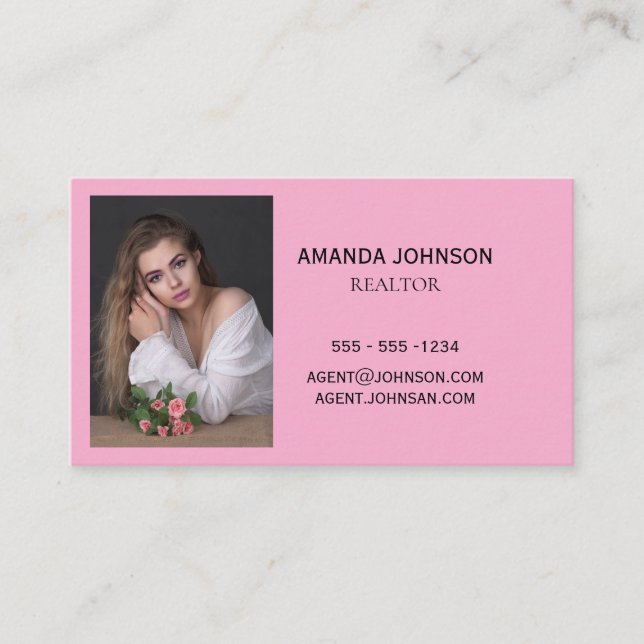 este cartão combina profissionalismo com um toque (Frente)