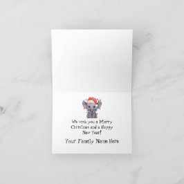 Este Cartão de Natal De Elefante