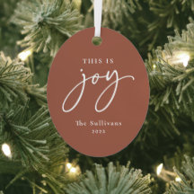 Este é Joy Terracotta Photo Holiday