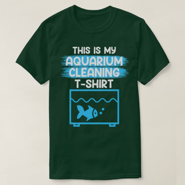 Este é meu Aquário Limpando Camisa Aquarista Aquar (Frente do Design)