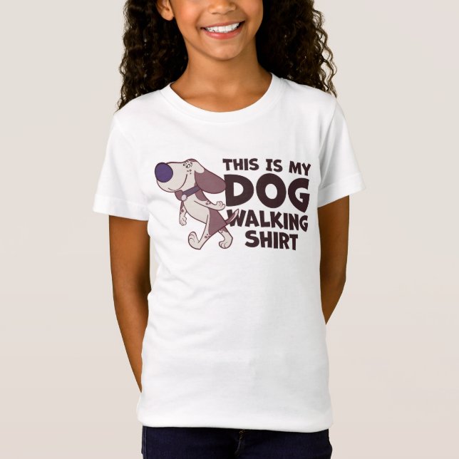 Este É Meu Cachorro Caminhando Camisa Com Cachorro (Frente)