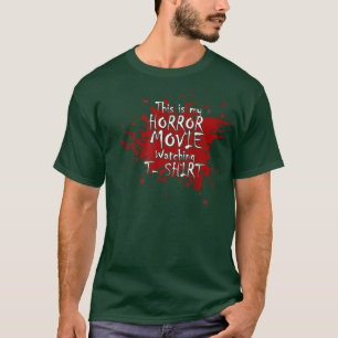 Este é meu filme de terror assistindo camisa famíl