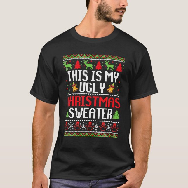 Este É Meu Suéter Feio Engraçado Natal (Frente)