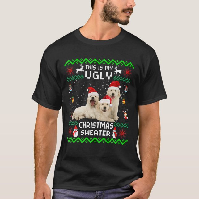 Este É Meu Suéter Feio Natal Engraçado Retriever D (Frente)