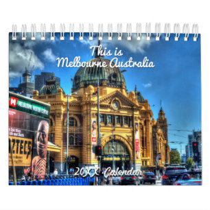 Este é o Calendário da Austrália Melbourne