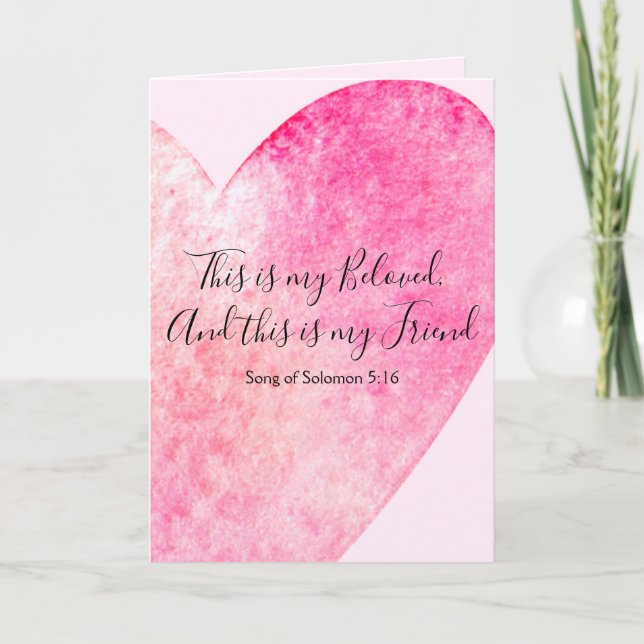 Este é o meu amado cartão de saudação (Frente)