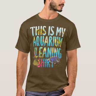 Este É O Meu Aquário Limpando Camisas De Peixes De