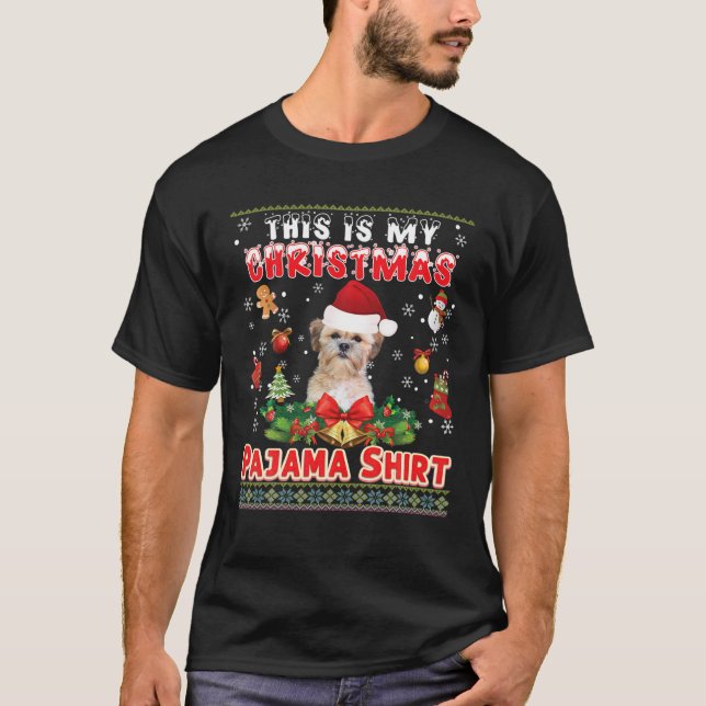 Este É O Meu Cachorro De Camisa De Natal Shichon U (Frente)